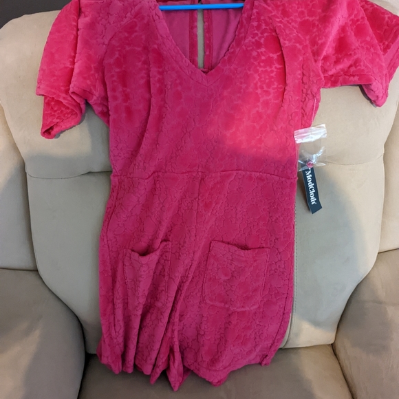 Vintage beach velour romper - Picture 4 of 7